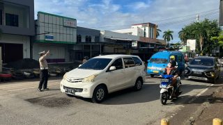 Satlantas Polres Banggai Edukasi Pengendara Terkait Metode Traffic Light Yang Baru