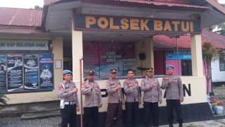 Tim Penilaian Lomba Kebersihan Polres Banggai Kunjungi Polsek Batui dan Toili