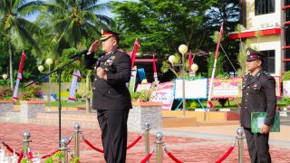 Polres Banggai Gelar Upacara Hari Bhayangkara ke-78, Kapolres Bacakan Amanat Kapolda Sulteng.