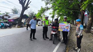 Polres Banggai Gelar Kampanye Berlalu Lintas, di Hari Pertama Operasi Patuh Tinombala 2024,