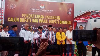 Dukungan 83.066 Suara Sah Parpol , Amirudin-Furqanuddin (AT-FM) Resmi Mendaftar di KPU Kabupaten Banggai