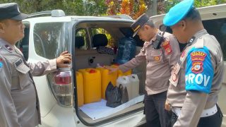 Polsek Lamala Amankan 110 Liter Cap Tikus di Mantoh