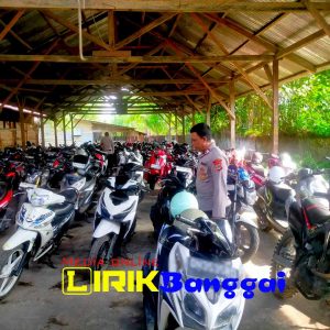 Puluhan Motor Berknalpot Brong Terjaring Razia
