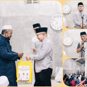 Safari Ramadhan ke-4, Bupati Amirudin dan Ketua DPRD Sumbang Rp300 Juta untuk Masjid Nurul Qur’an Hanga-hanga 1