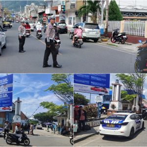 Volume Kendaraan Meningkat di Akhir Pekan, Polres Banggai Intensifkan Pengaturan Lalu Lintas
