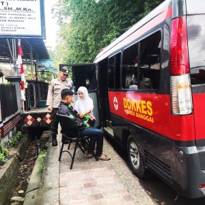 Sambut HUT Bhayangkara ke-79, Polres Banggai Gelar Pemeriksaan Kesehatan Gratis untuk Driver Ojol