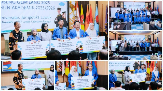 Dukung Program Gerbang Cerdas, DSLNG Kucurkan Beasiswa untuk Mahasiswa Untika Luwuk